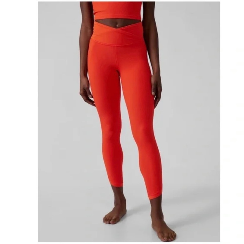 Athleta Elation Crossover Workout Leggings Pants, Size XS